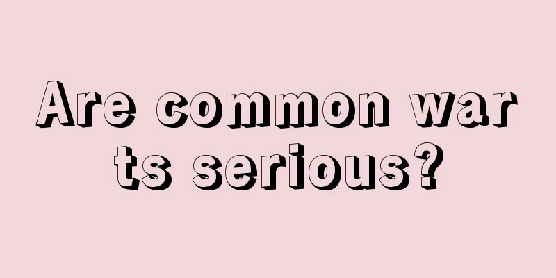Are common warts serious?