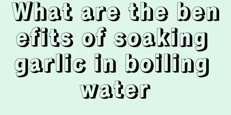 What are the benefits of soaking garlic in boiling water