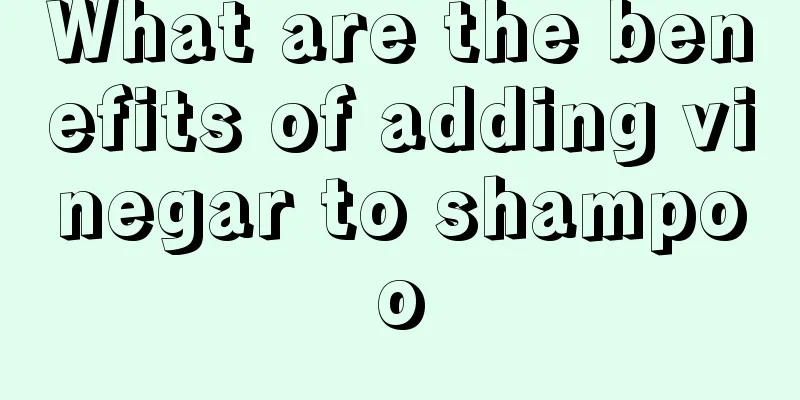 What are the benefits of adding vinegar to shampoo