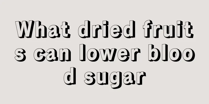 What dried fruits can lower blood sugar