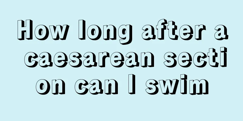 How long after a caesarean section can I swim