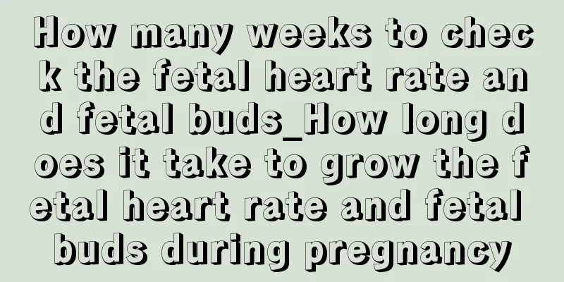 How many weeks to check the fetal heart rate and fetal buds_How long does it take to grow the fetal heart rate and fetal buds during pregnancy