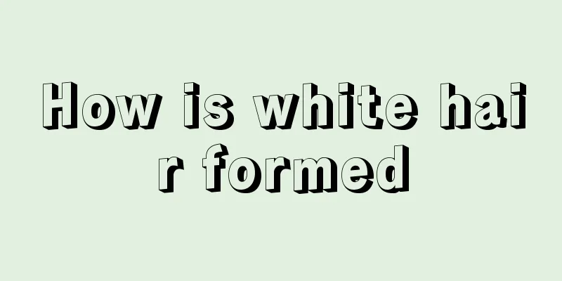 How is white hair formed