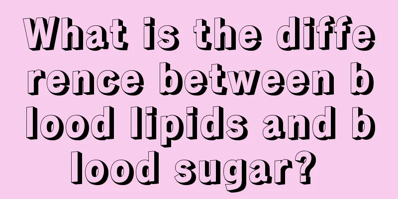 What is the difference between blood lipids and blood sugar? 