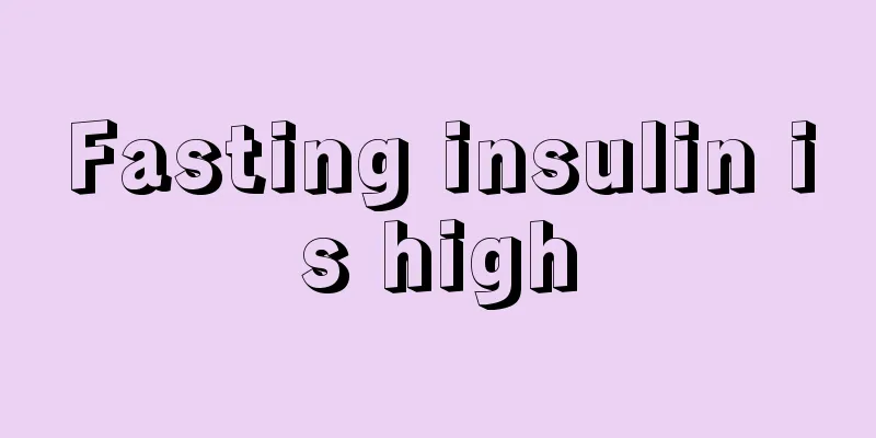 Fasting insulin is high