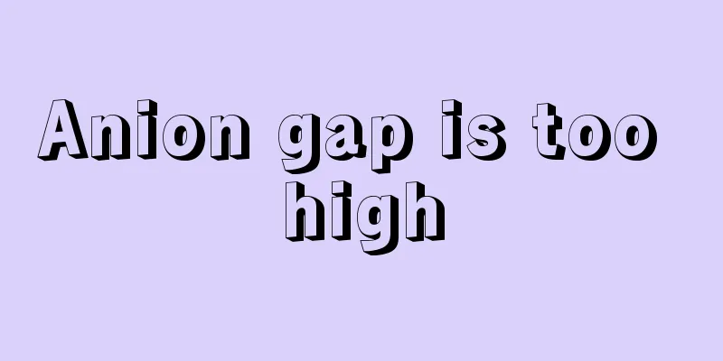Anion gap is too high
