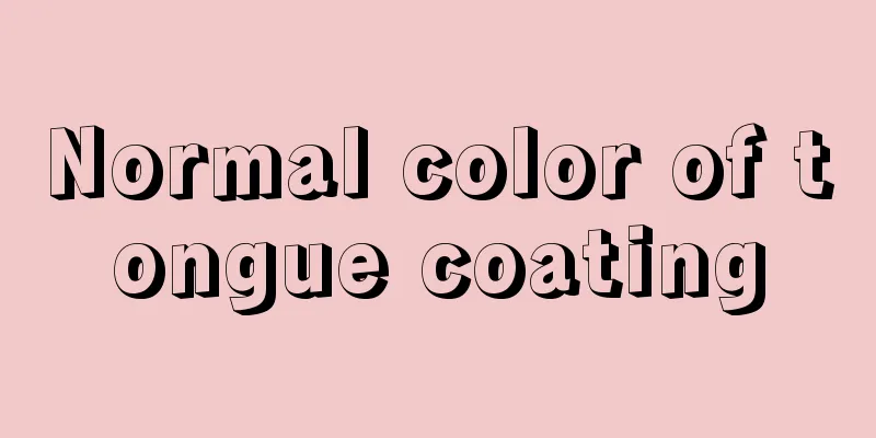Normal color of tongue coating