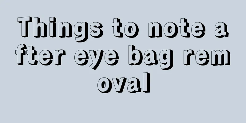 Things to note after eye bag removal