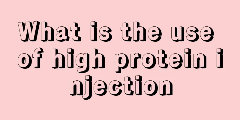 What is the use of high protein injection