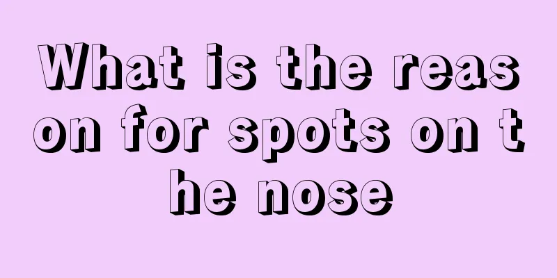 What is the reason for spots on the nose