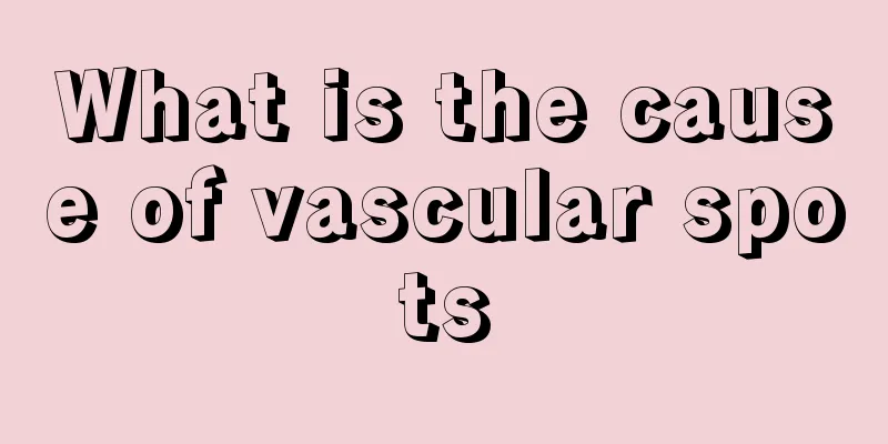 What is the cause of vascular spots