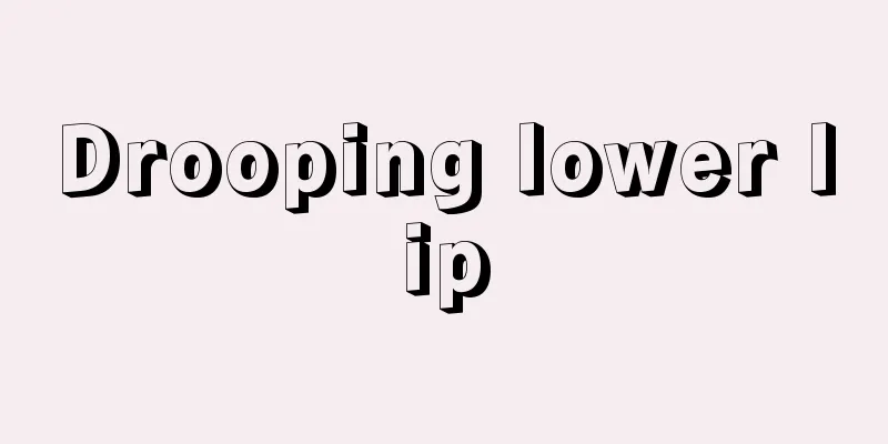 Drooping lower lip