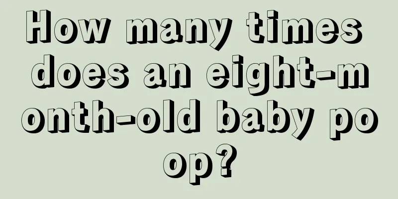How many times does an eight-month-old baby poop?