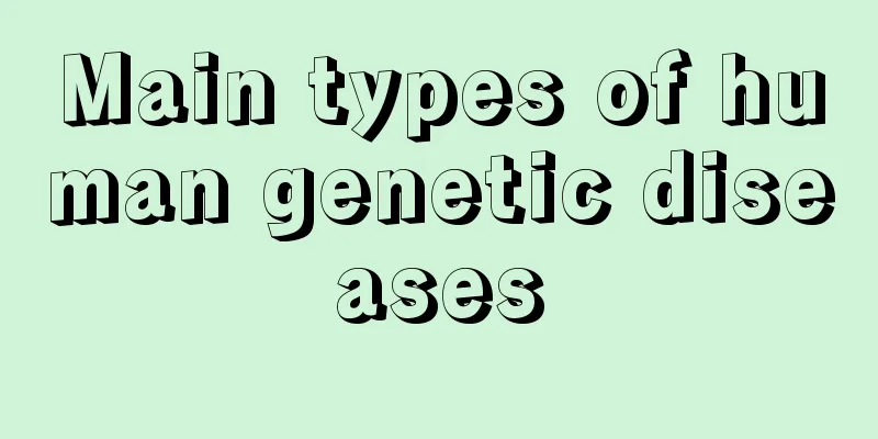Main types of human genetic diseases
