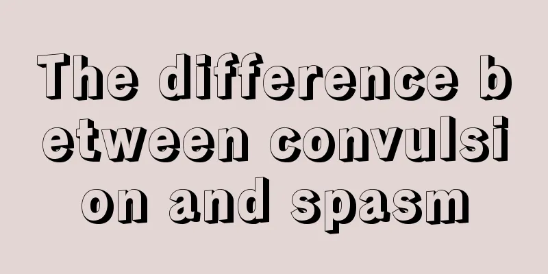 The difference between convulsion and spasm