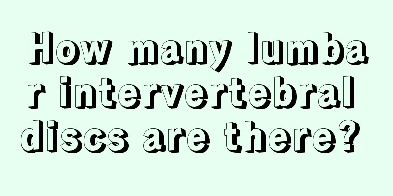 How many lumbar intervertebral discs are there? 