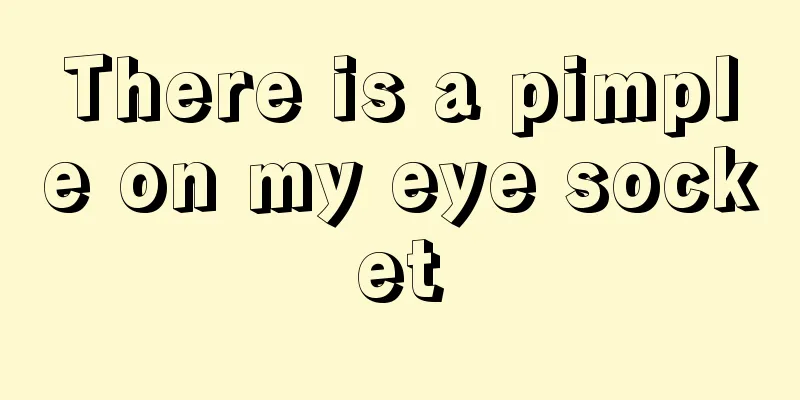 There is a pimple on my eye socket
