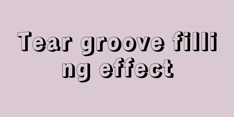Tear groove filling effect
