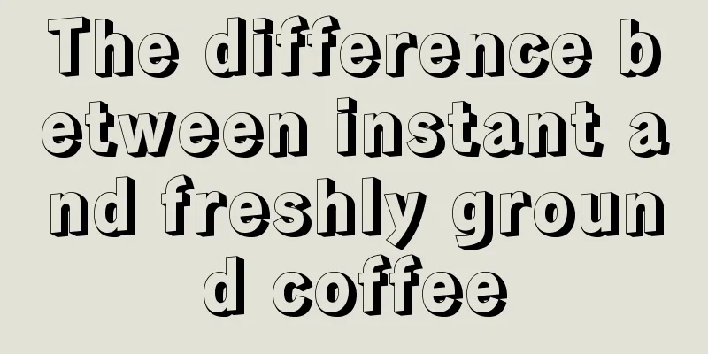 The difference between instant and freshly ground coffee