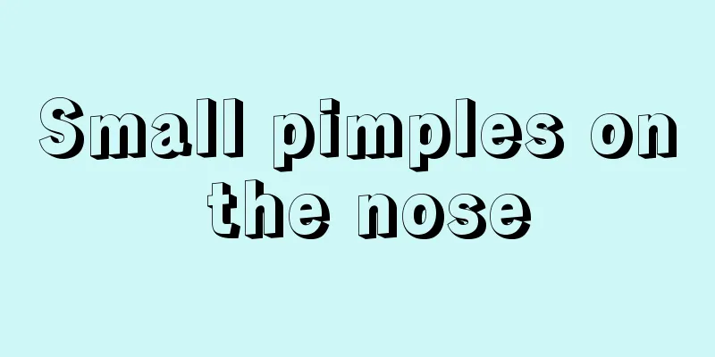 Small pimples on the nose