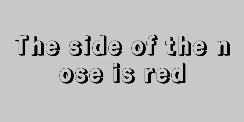 The side of the nose is red