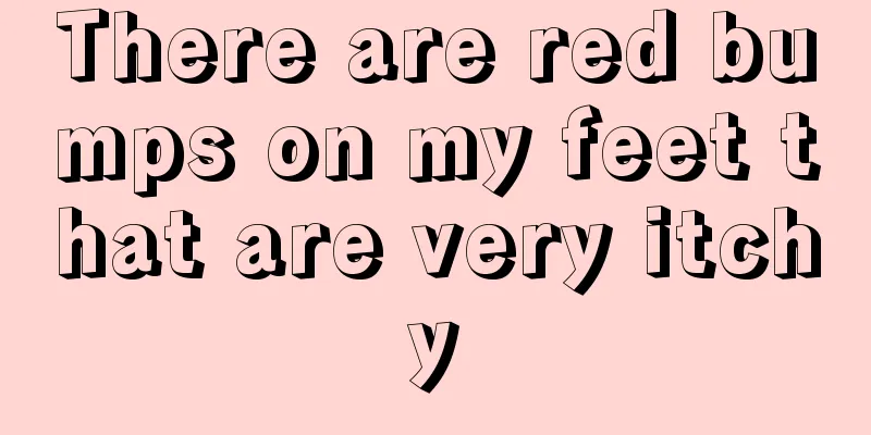 There are red bumps on my feet that are very itchy