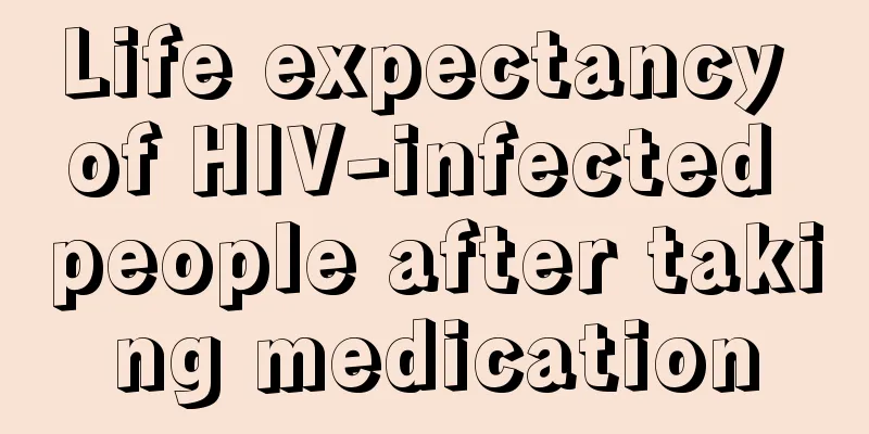 Life expectancy of HIV-infected people after taking medication