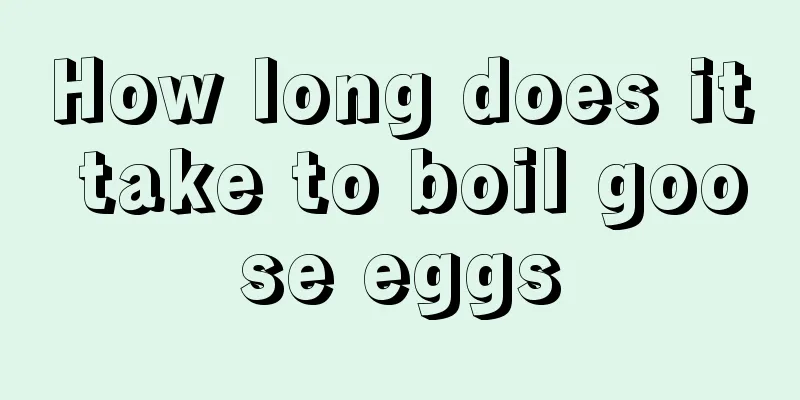 How long does it take to boil goose eggs