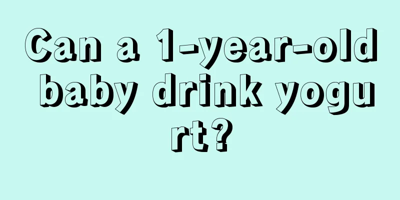Can a 1-year-old baby drink yogurt?