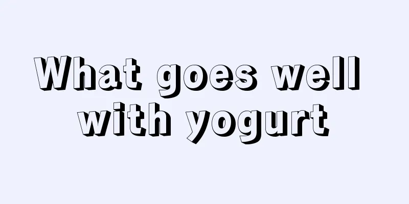 What goes well with yogurt