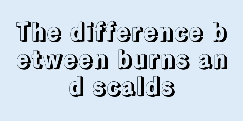 The difference between burns and scalds