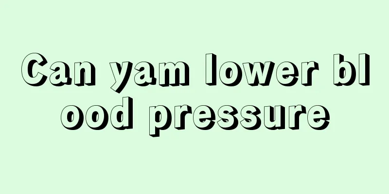 Can yam lower blood pressure