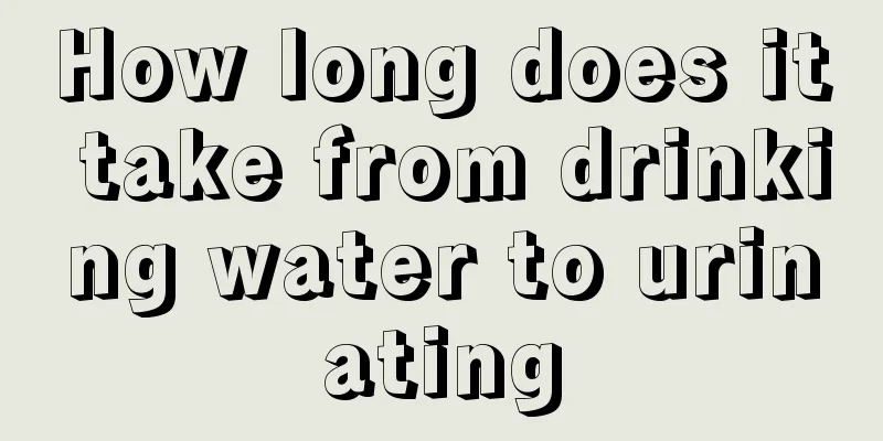 How long does it take from drinking water to urinating