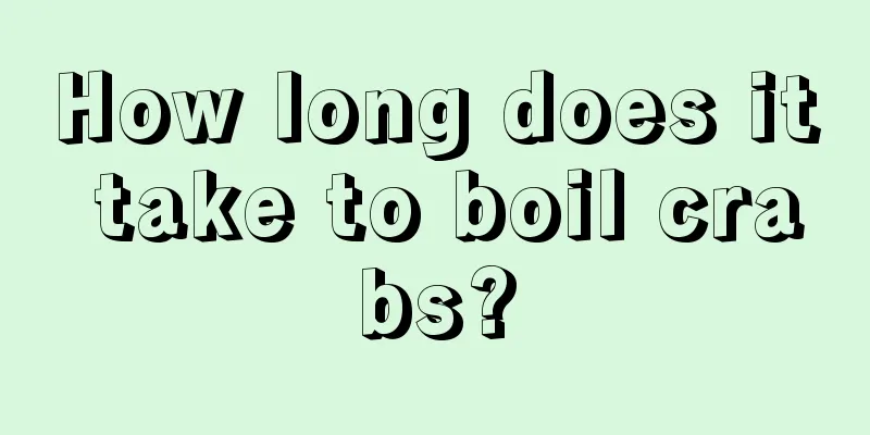 How long does it take to boil crabs?