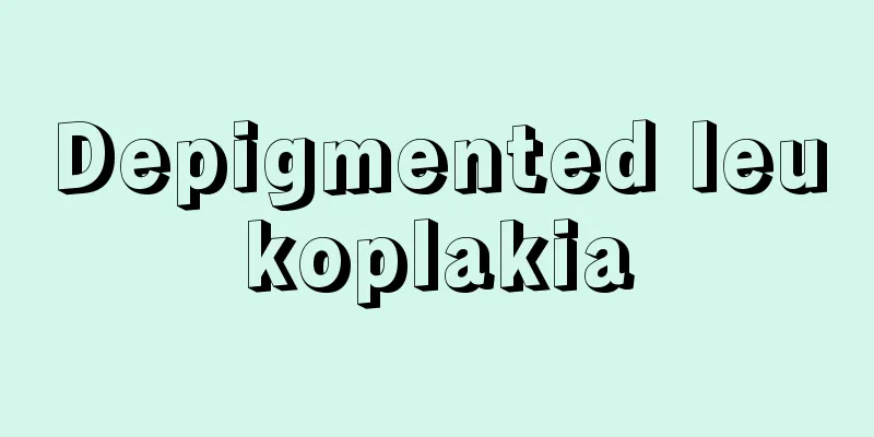 Depigmented leukoplakia