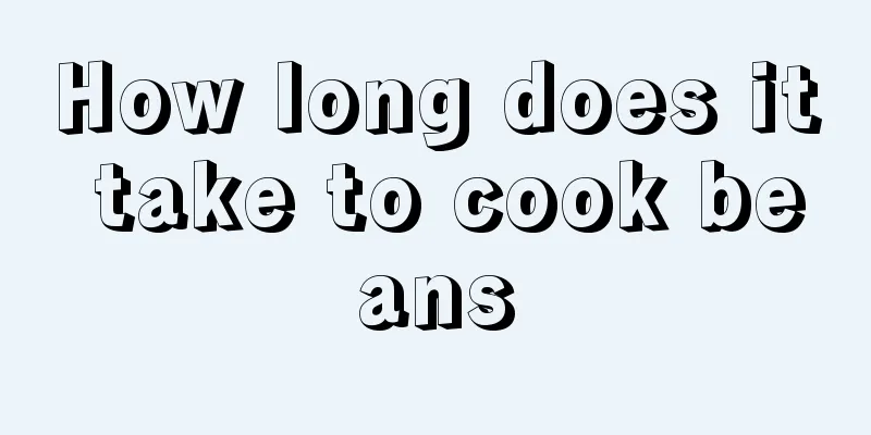 How long does it take to cook beans