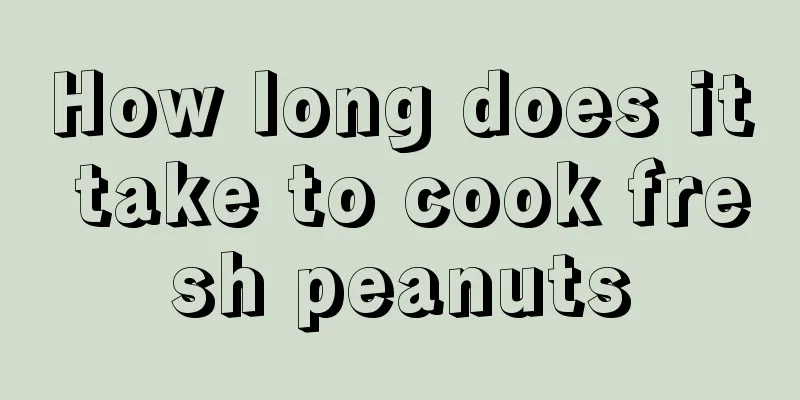 How long does it take to cook fresh peanuts