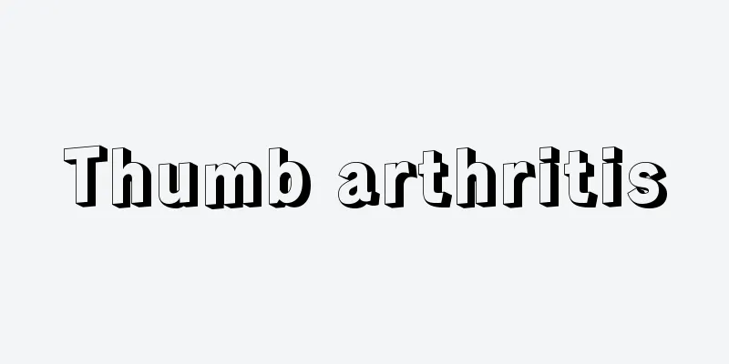 Thumb arthritis