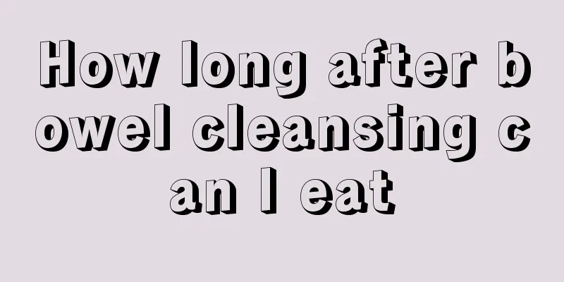 How long after bowel cleansing can I eat