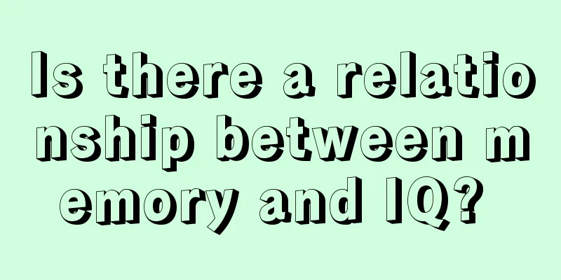 Is there a relationship between memory and IQ? 