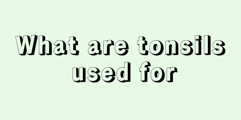 What are tonsils used for