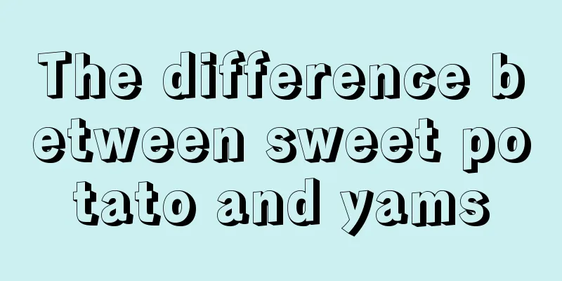 The difference between sweet potato and yams