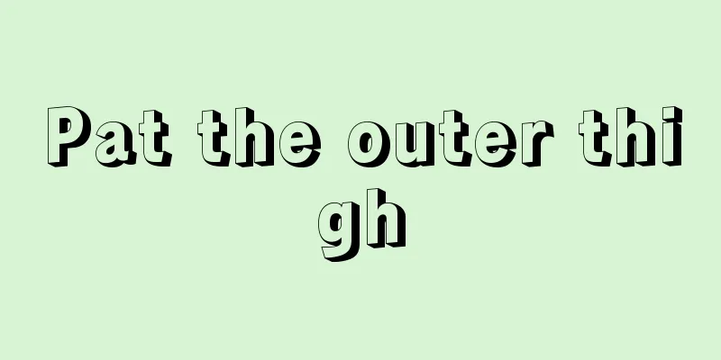 Pat the outer thigh
