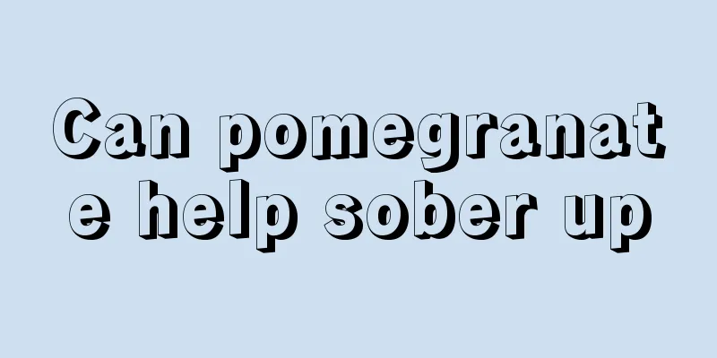 Can pomegranate help sober up