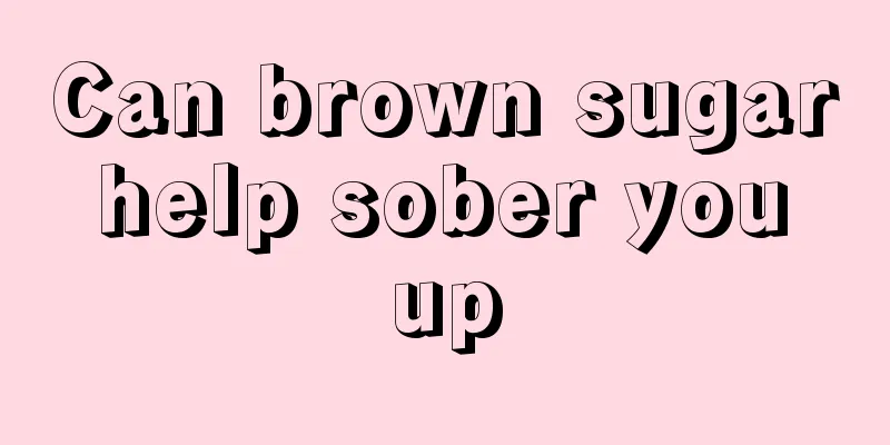 Can brown sugar help sober you up