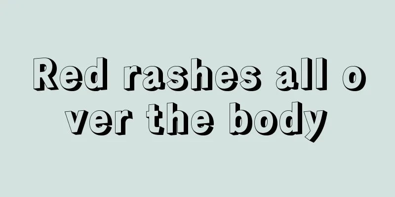 Red rashes all over the body