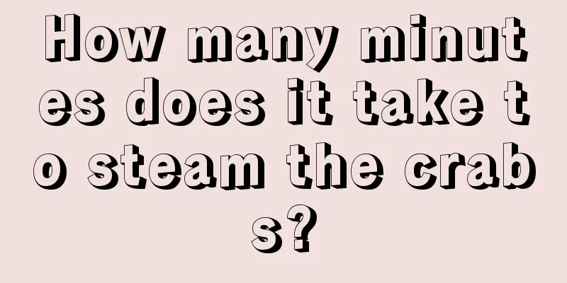 How many minutes does it take to steam the crabs?