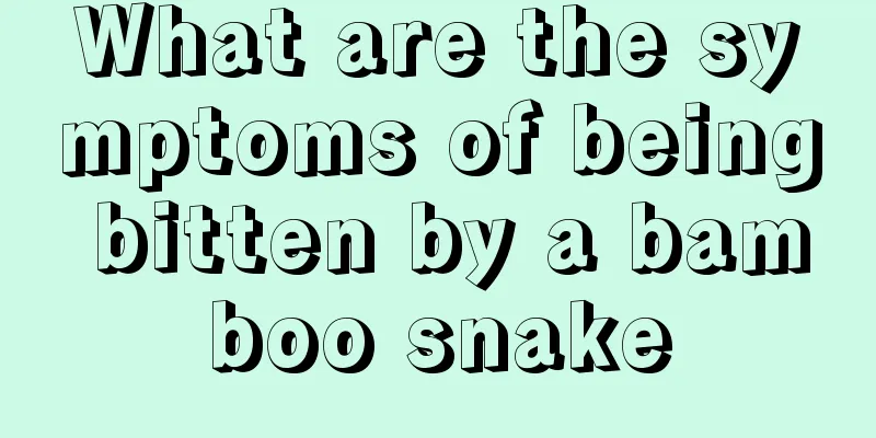 What are the symptoms of being bitten by a bamboo snake