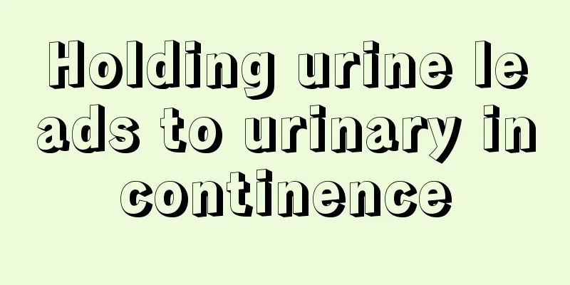 Holding urine leads to urinary incontinence