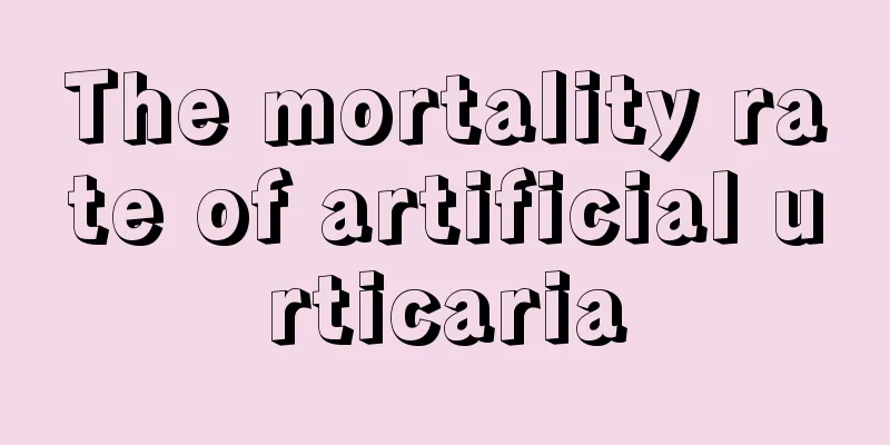 The mortality rate of artificial urticaria